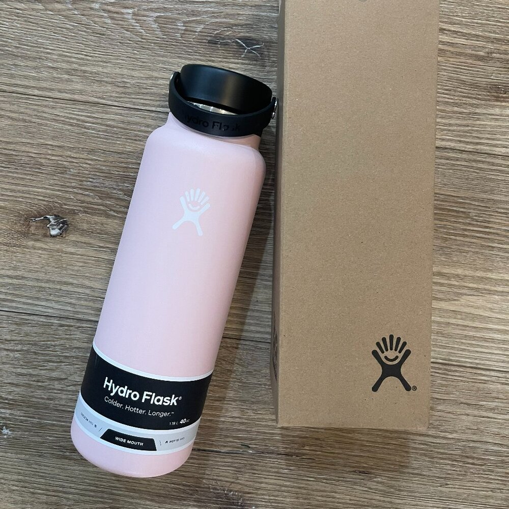 Hydroflask 40oz Wide Mouth (Light Pink) [New in Box]